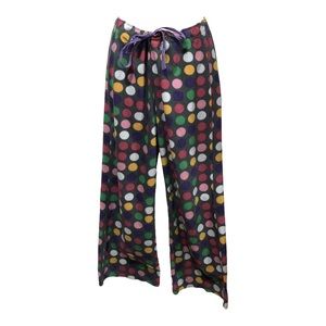 SO Size L Gray Multi-Colored Polka Dots Pajama Pants